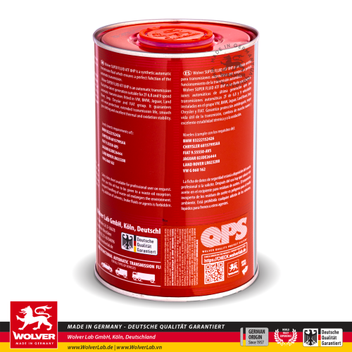 Nhớt hộp số Wolver ATF 8HP 1L